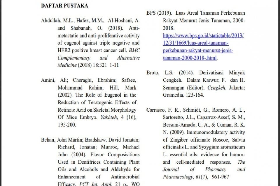 Cara menulis daftar pustaka dari jurnal